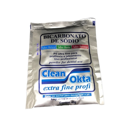 Bicarbonato De Sodio 40 Gr. Morango Clean Okta
