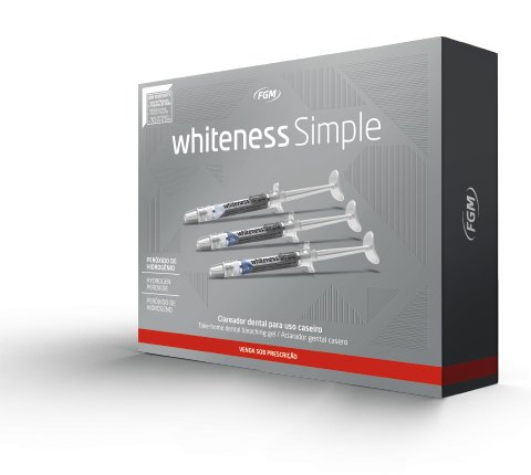 Clareador Whiteness Simple 16% Kit Com 5 Seringas