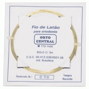 Fio De Latao 3mts 0.8mm Ortocentral