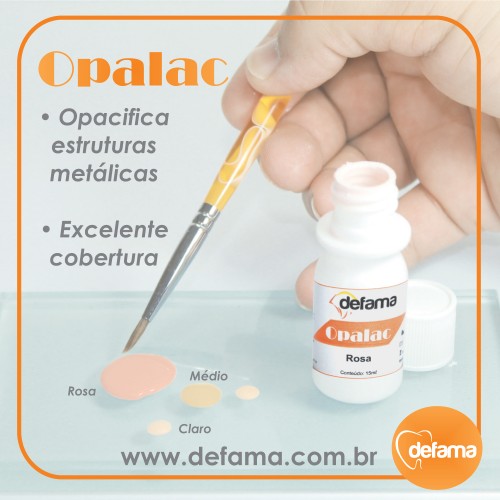 Resina Opacificadora Auto Opalac Rosa 15ml Defama
