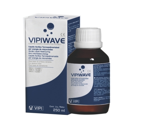 Resina Acrilica Para Micro-ondas Vipi Wave Liq. 250ml Vipi