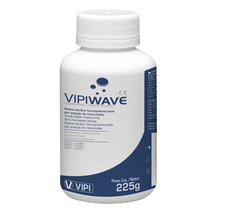 Resina Acrilica Para Micro-ondas Vipi Wave Po Rosa 450gr Vipi