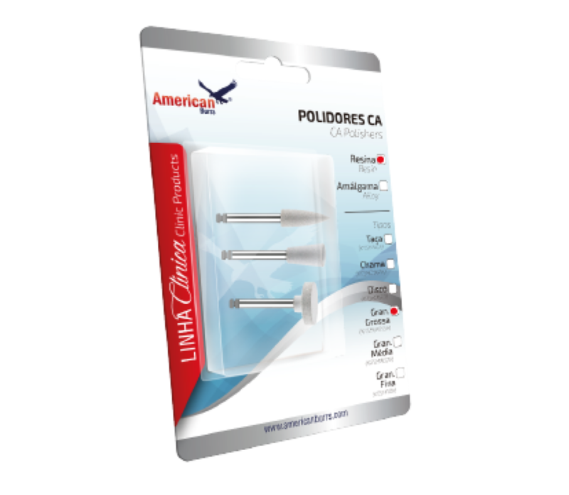 Polimento Resina Composta Kit C-3 Ca Grosso American Burrs