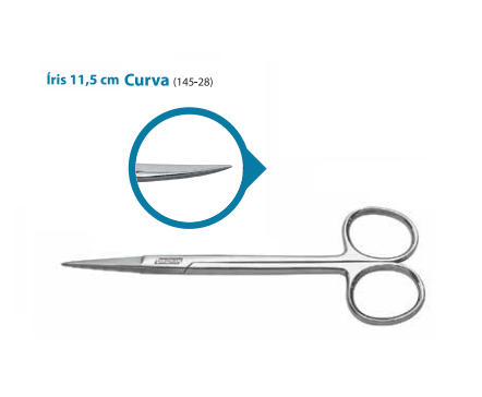 Tesoura Iris Curva 12cm Golgran