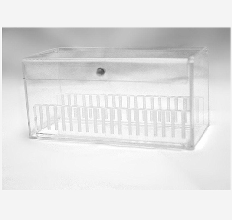 Estojo Acrilico Porta Fios Niti 18 Duzias Com Trava Na Tampa Ortoguaru