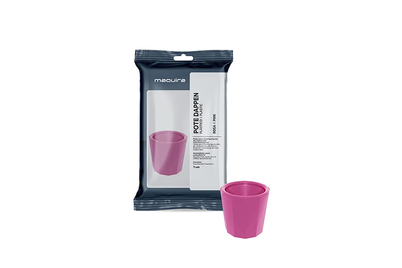 Pote Dappen Plastico Rosa Maquira