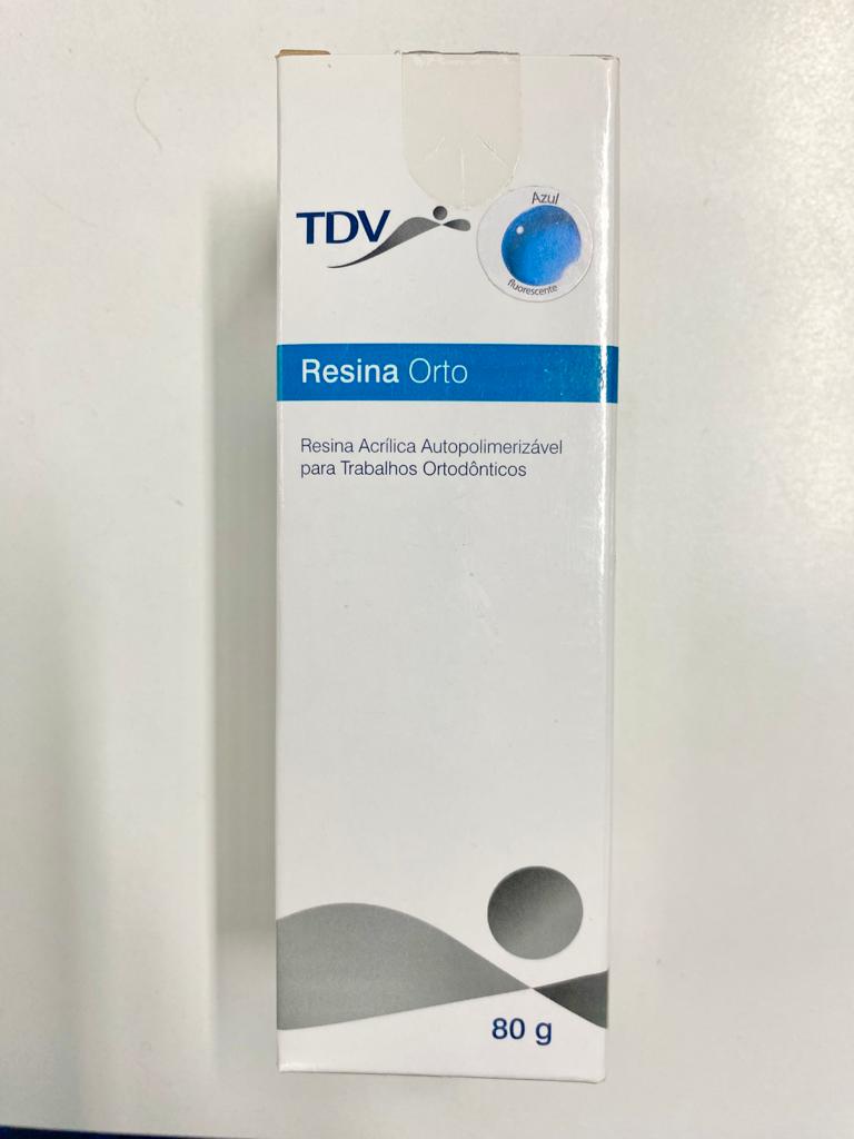 Resina Acrilica Para Orto Tdv Azul Fluorescente Po 80g