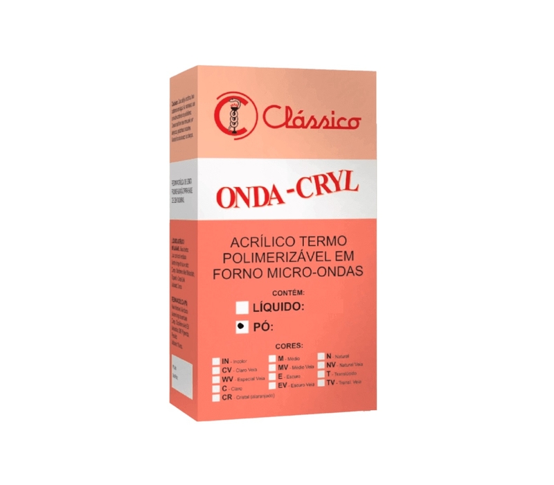 Resina Acrilica Para Micro-ondas Onda Cryl Po Rosa 440gr Classico