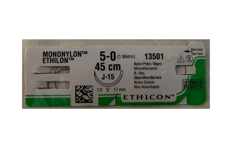 Fio Mononylon Com Agulha 5.0 Un. Ethicon