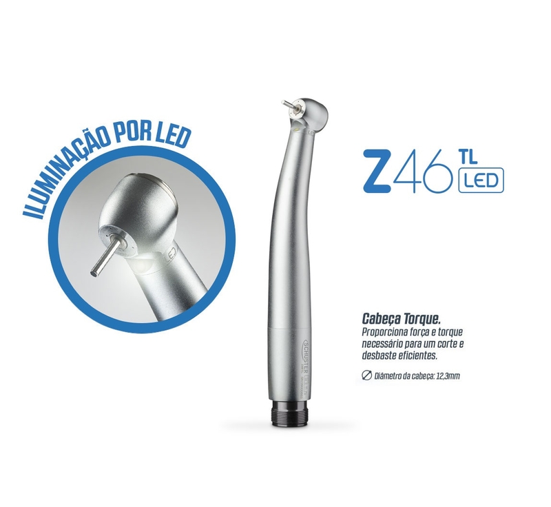 Alta Rotacao Turbina Z46tl Com Push Button Led Schuster