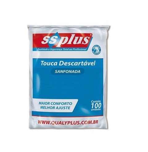 Touca Descartavel Pacote Com 100 Ssplus