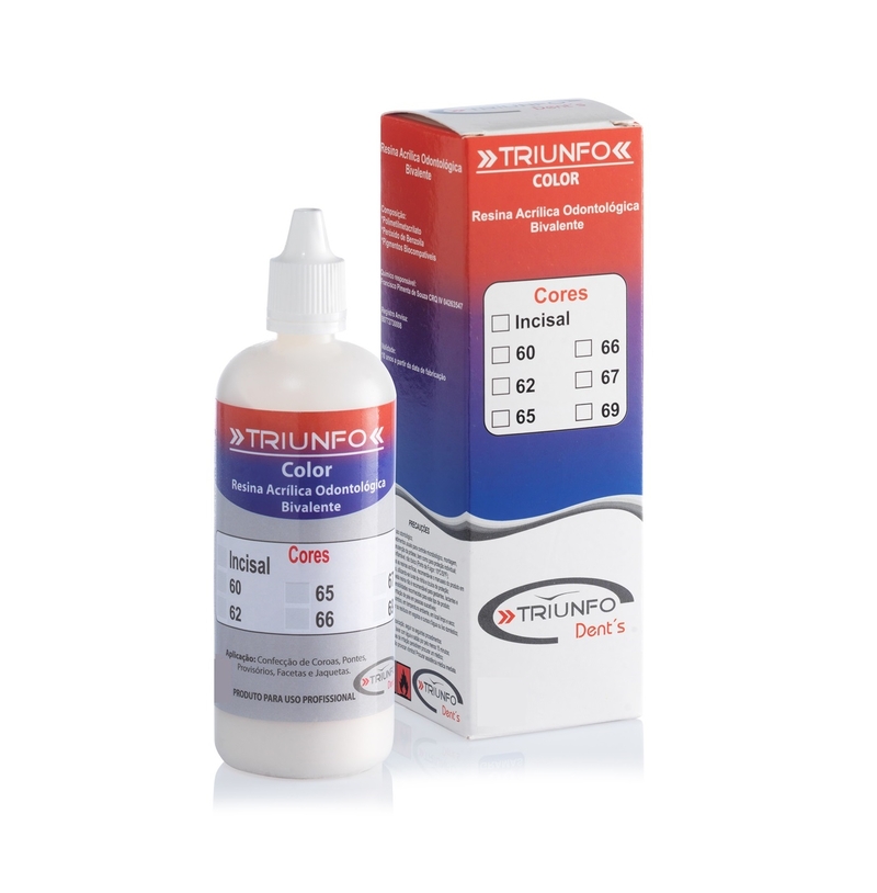 Resina Acrilica Bivalente Cor 69 25gr. Triunfo