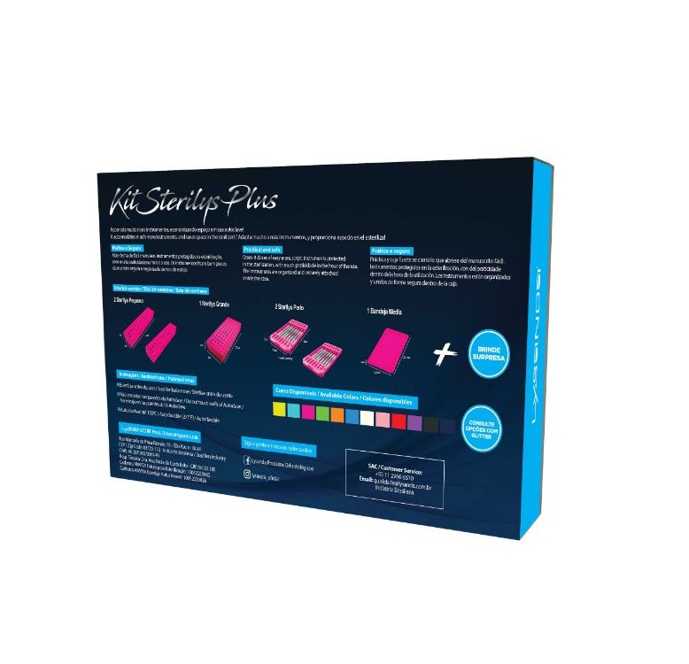 Estojo Kit Sterilys Plus Roxo Lysanda