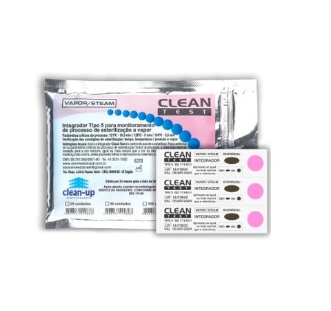 Indicador Quimico Integrador Classe 5 Com 25 Clean Test