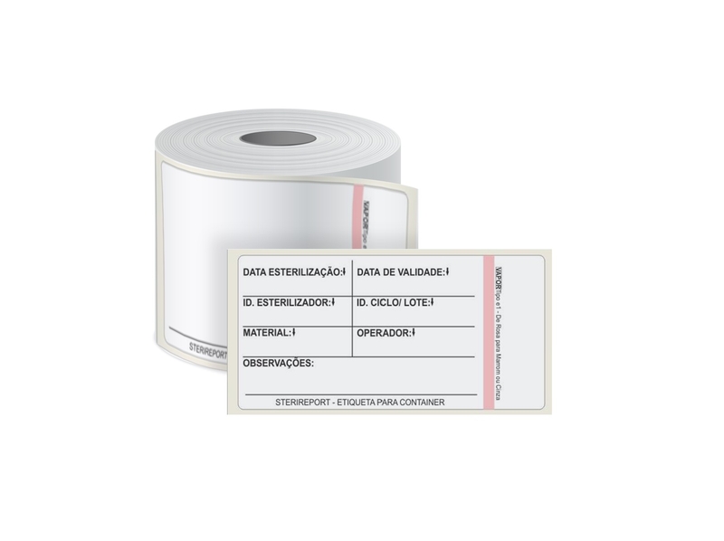 Etiqueta 70x33 Com Indicador Com 1000 Stericontrol