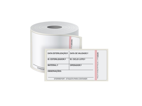 Etiqueta 70x33 Com Indicador Com 1000 Stericontrol