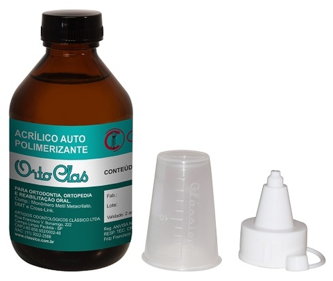 Resina Acrilica Para Orto Ortoclass Liq. Azul 120ml