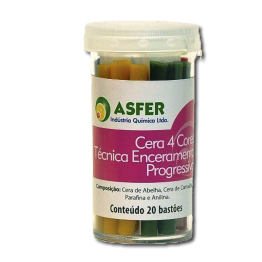 Cera Kit 4 Cores Formato Bastao Asfer
