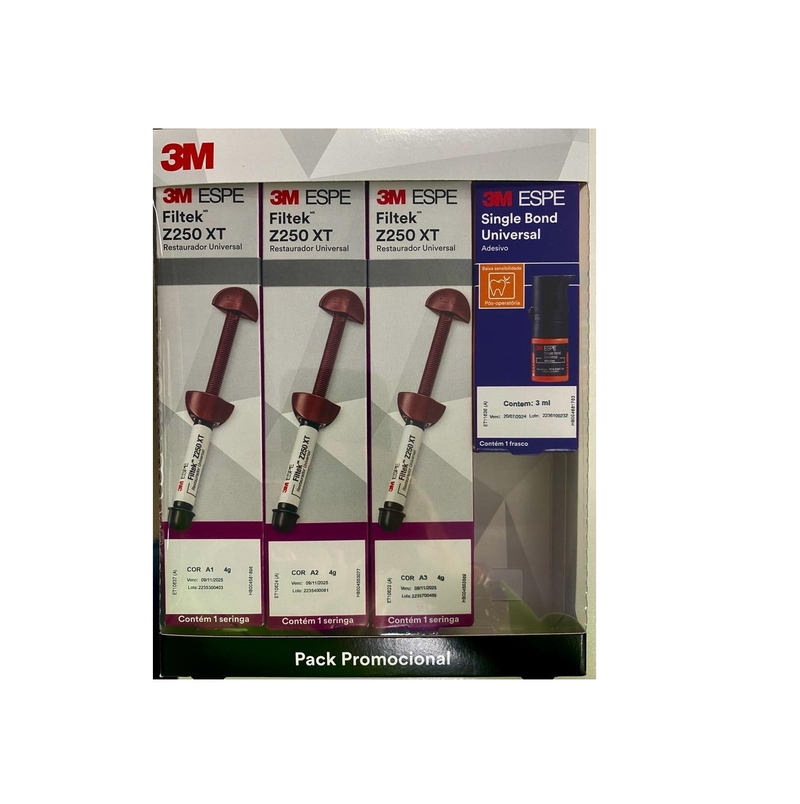 Resina Z250 3m Kit 1x A1 + 1x A2 + 1x A3 + Single Bond Universal 1ml