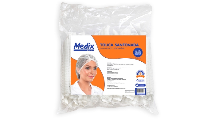 Touca Descartavel Pacote Com 100 Medix