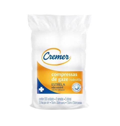 Gaze 13 Fios Com 500 Un Cremer